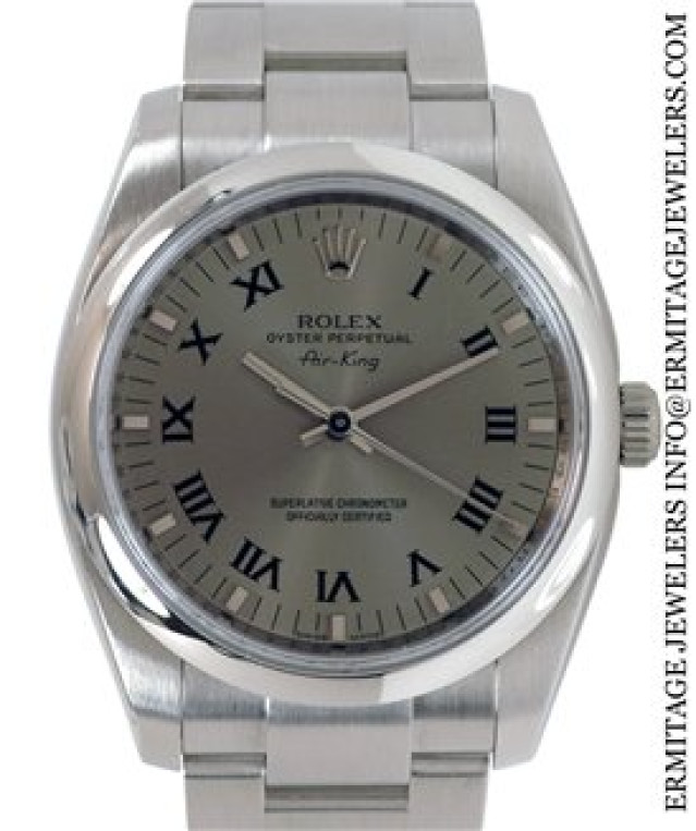 Rolex Air King 114200 Steel with Silver Dial